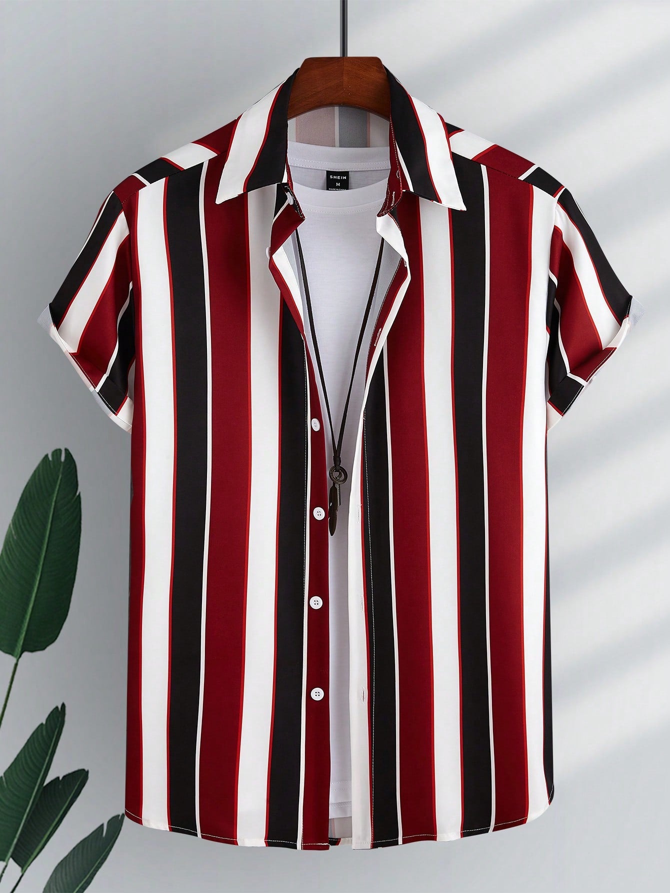 Manfinity Homme Men Vertical Striped Shirt Without Tee