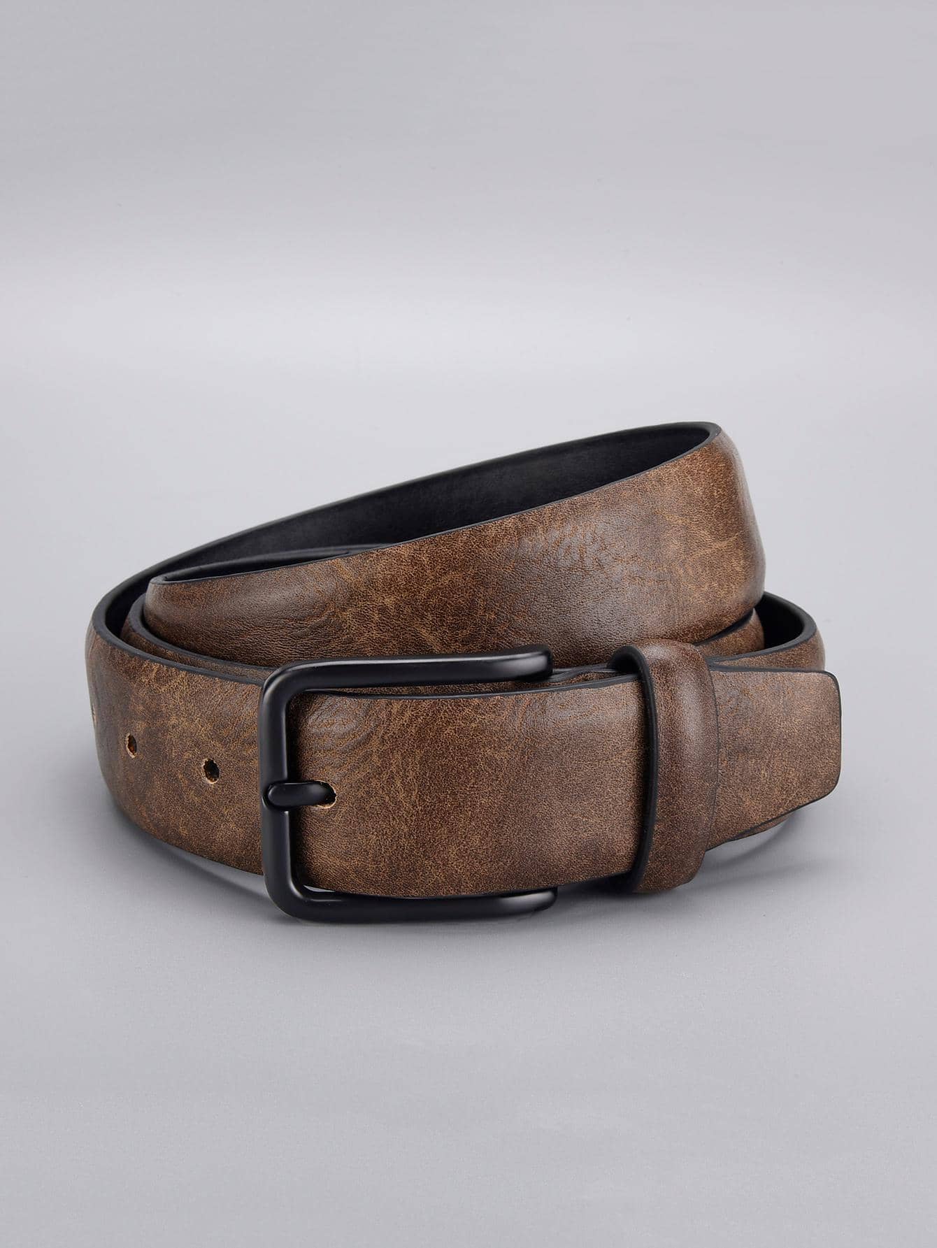 1pc Men Square Buckle Vintage Belt For Daily Life Halloween