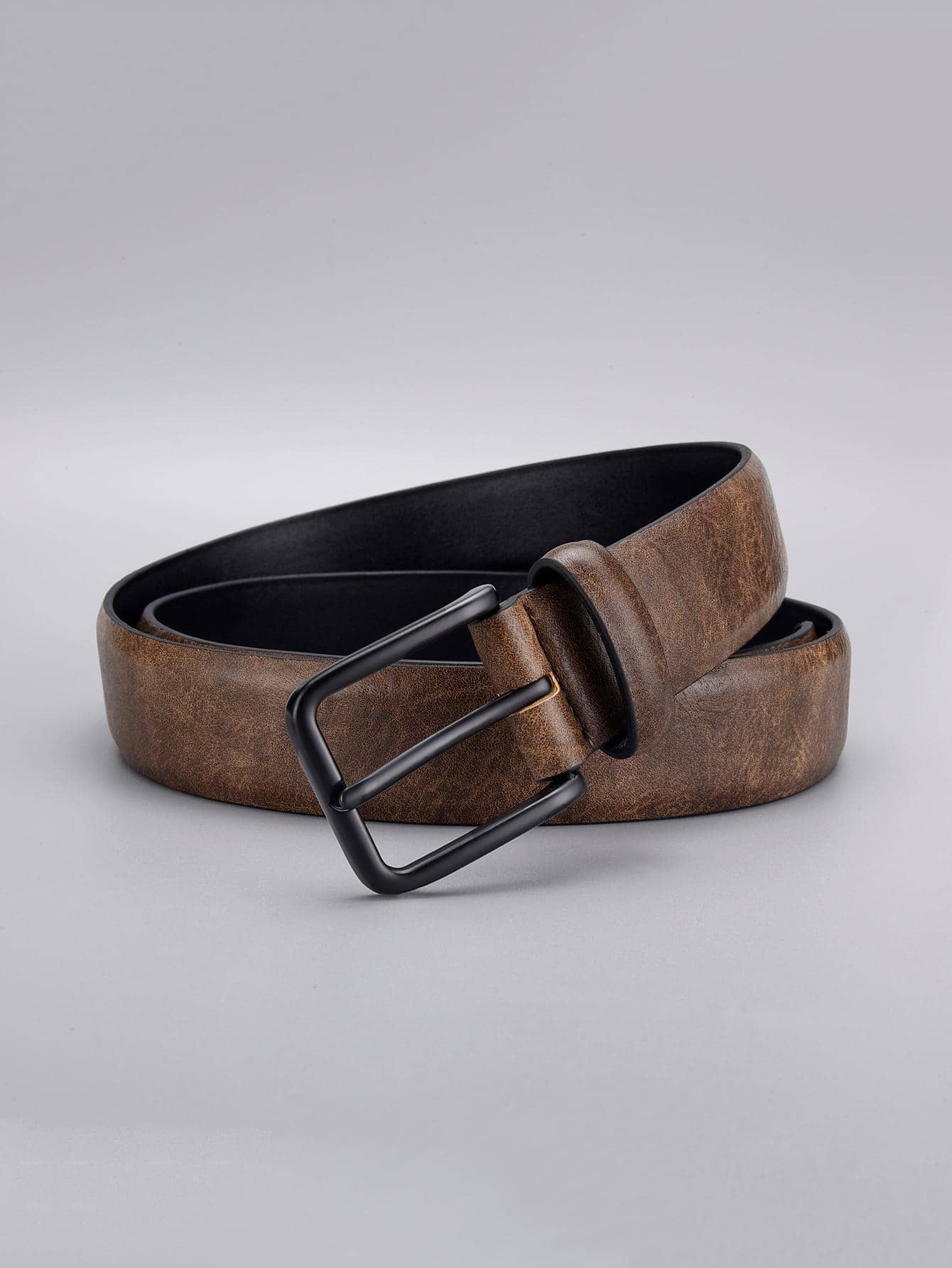 1pc Men Square Buckle Vintage Belt For Daily Life Halloween