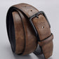 1pc Men Square Buckle Vintage Belt For Daily Life Halloween