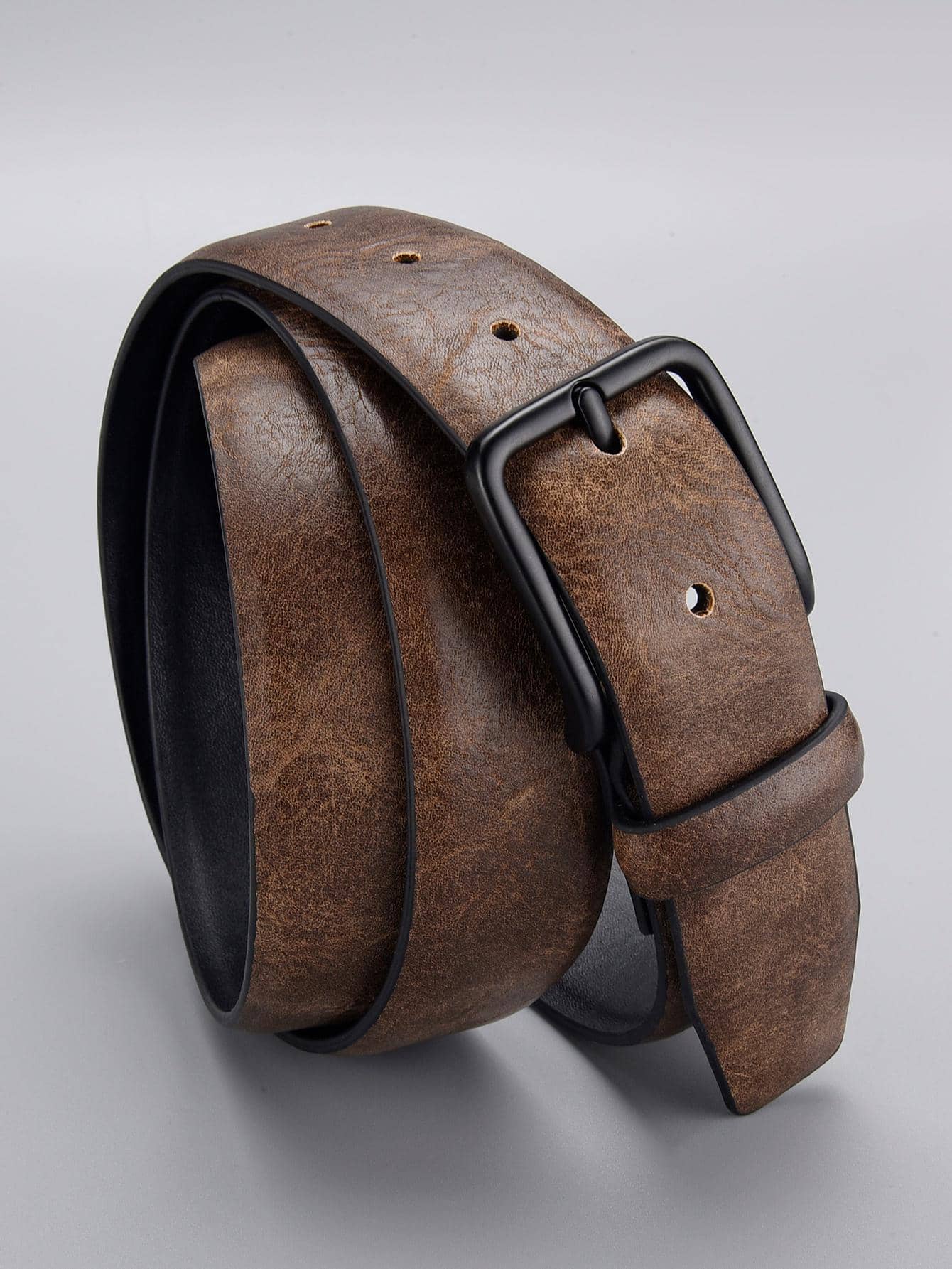 1pc Men Square Buckle Vintage Belt For Daily Life Halloween