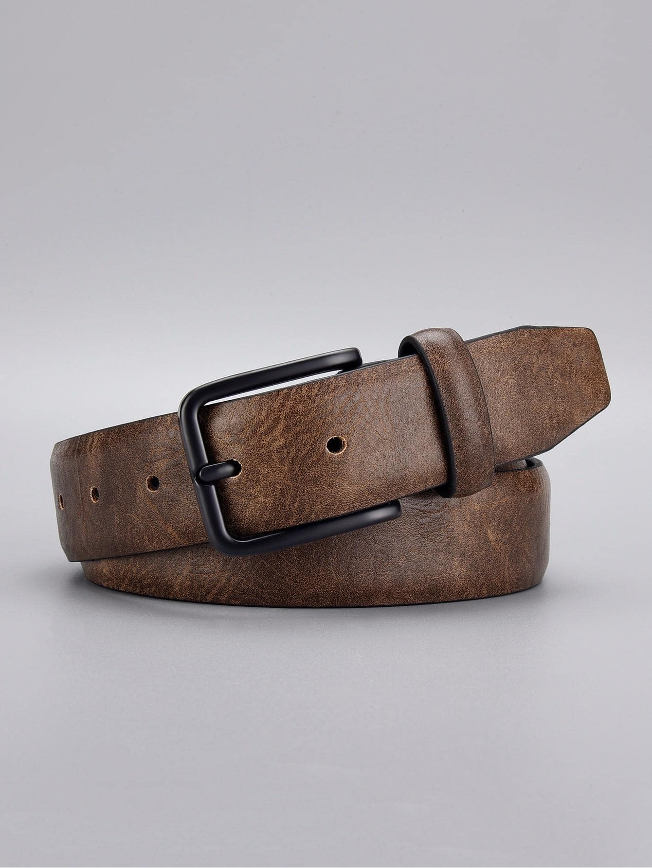 1pc Men Square Buckle Vintage Belt For Daily Life Halloween