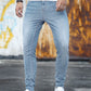 Manfinity RivetRise Men Cotton Slant Pocket Skinny Jeans