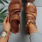 European And American Women's Plus Size Slippers New Summer Sandals, Women's Black Flat Sandals