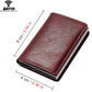 Leather Metal RFID Credit Card Holder Wallet, Father's Day/Birthday Gift