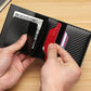 Leather Metal RFID Credit Card Holder Wallet, Father's Day/Birthday Gift