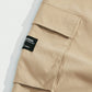 Manfinity Homme Men Slogan Graphic Drawstring Waist Cargo Pants Tapered Long Plain Khaki Going Out