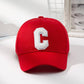 1pc Unisex Adjustable Head Circumference C Letter Baseball Cap For Outdoor Casual Sports Street