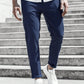 Manfinity Homme Men Solid Tapered Pants, Going Out Plain Long Casual Slacks Pants, For Husband, Boyfriend Gifts