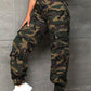 SXY Camo Print Flap Pocket Cargo Jeans