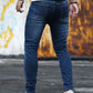 Manfinity RivetRise Men Cotton Slant Pocket Skinny Jeans