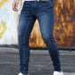 Manfinity RivetRise Men Cotton Slant Pocket Skinny Jeans