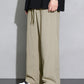 Men Drawstring Waist Straight Leg Pants