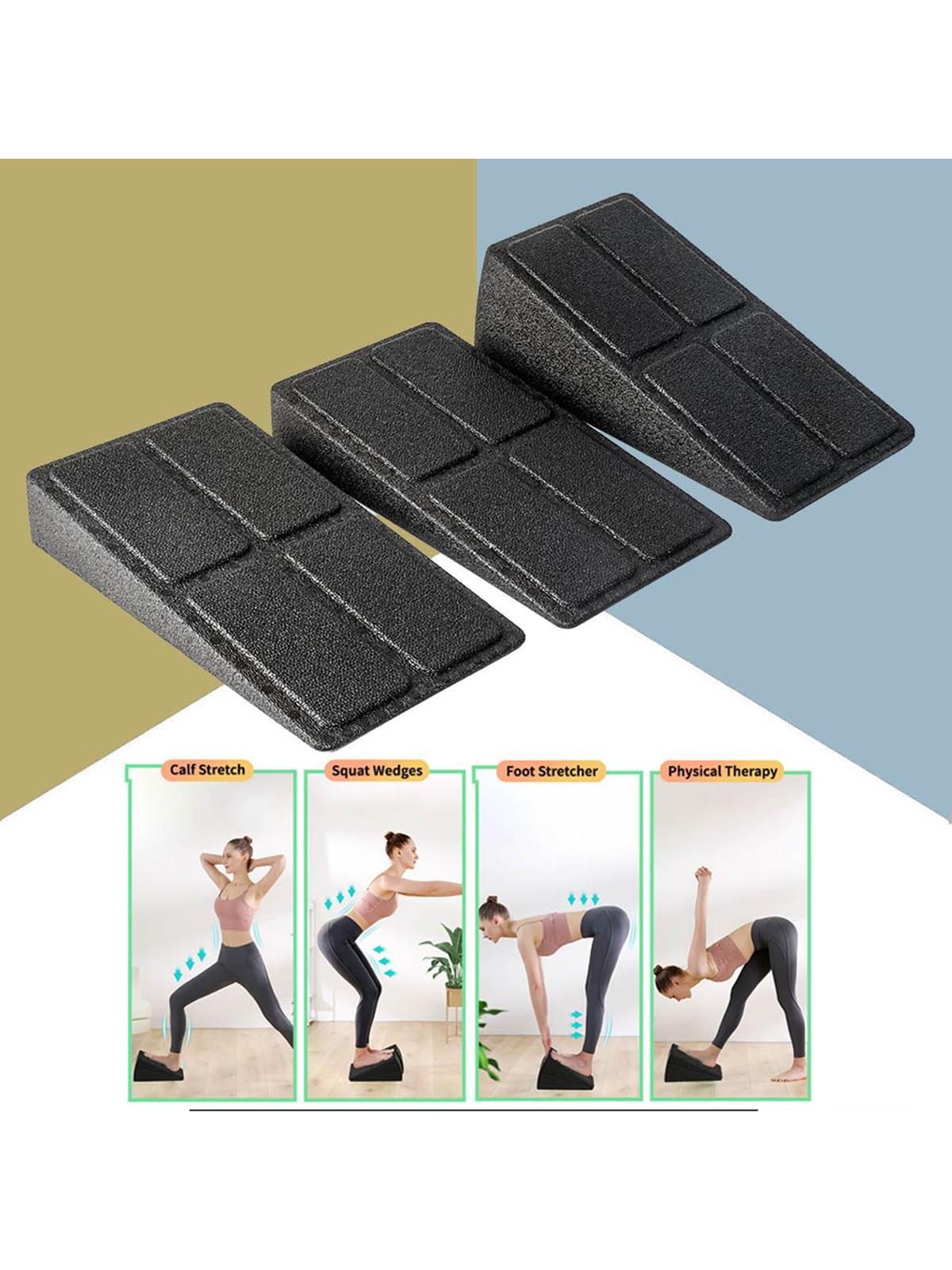 3pcs Adjustable Anti-skid Incline Board For Deep Squat And Calf Stretching For Home Exercise And Yoga