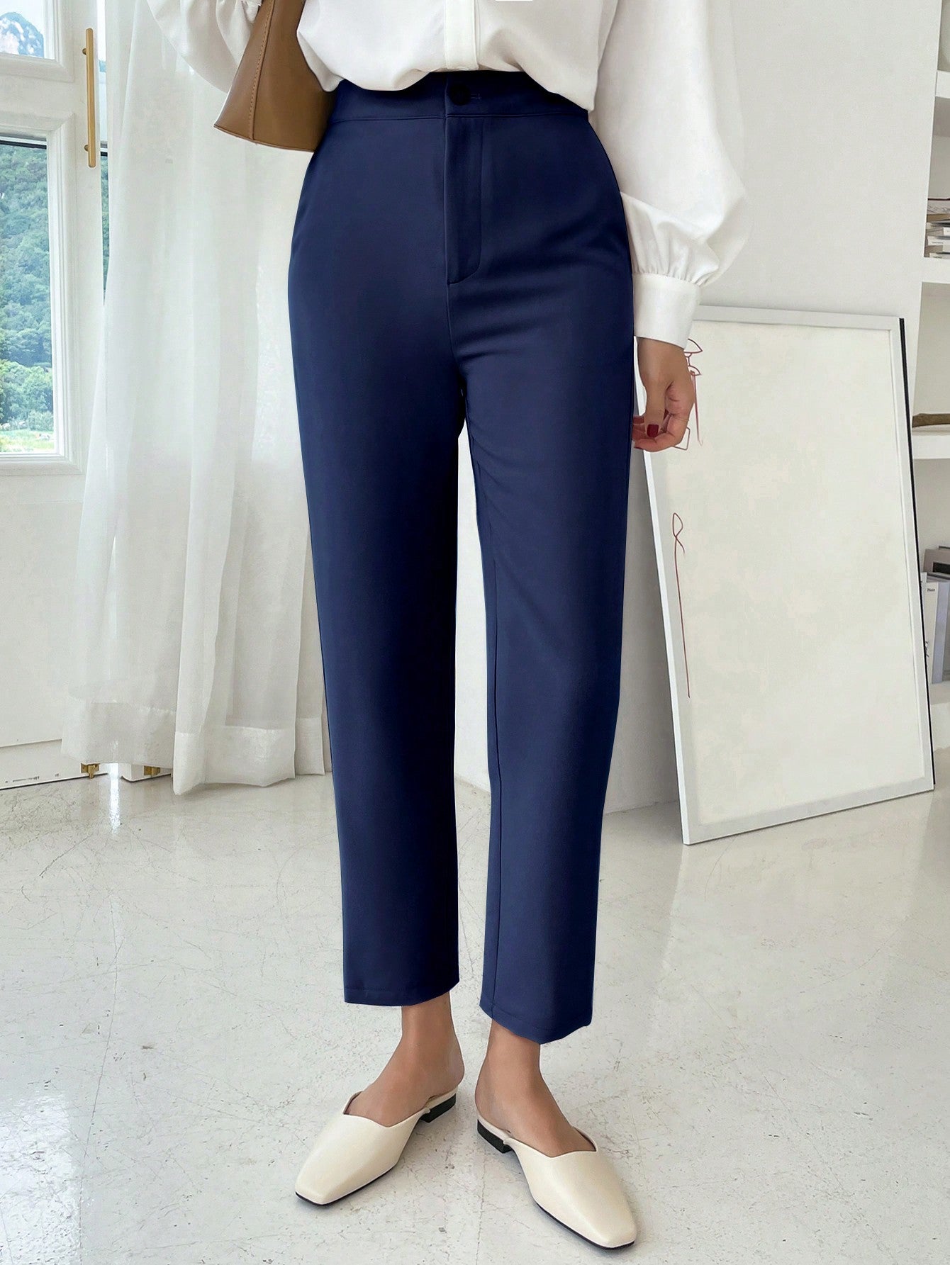 DAZY High Waist Straight Leg Pants