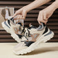 Men Lace Up Color Block Chunky Sneakers, Sporty Outdoor Sneakers