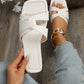 2024 Summer New Vintage Korean Style Versatile Flat Sandals For Women, Fairy Style Popular Outside Wearing Slippers