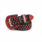 Men Rhinestone Decor Belt Street,School Halloween