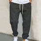 Manfinity Homme Men Slant Pocket Drawstring Waist Sweatpants Long Jogging Pants Plain Light Grey Going Out Casual