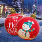 Christmas Ball Outdoor Decorations Extra Large PVC Balls With Joy Tree Hohoho Patterns For Yard Pool Lawn Porch Garden Holiday Indoor