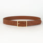 1pc Multicolor Men's Pu Leather Belt With Rectangle Buckle For Casual