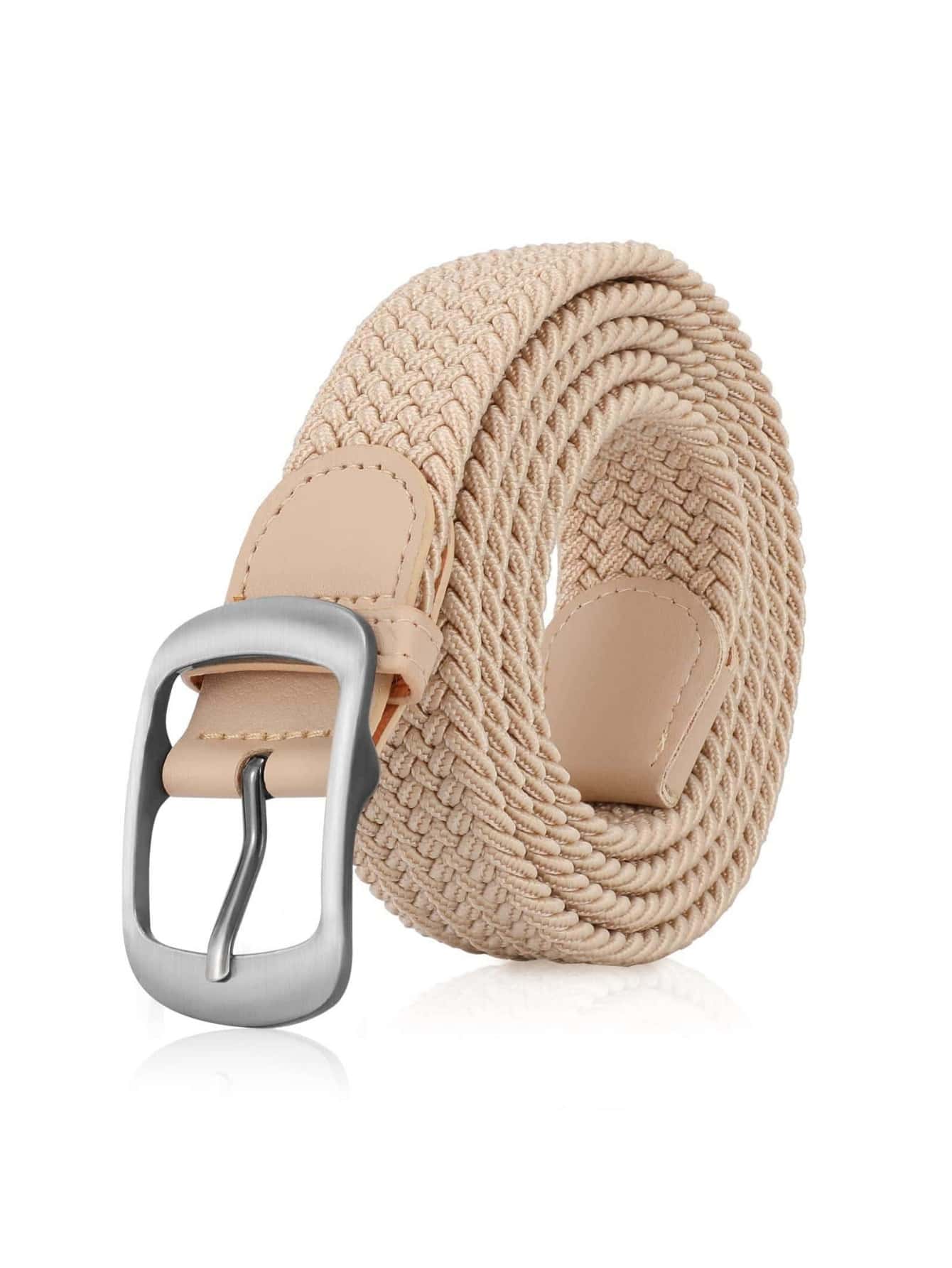 1PC Braided Belt Stretch Belt For Men And Women Multicolored Woven Golf Belt Elastic Canvas Belt Casual