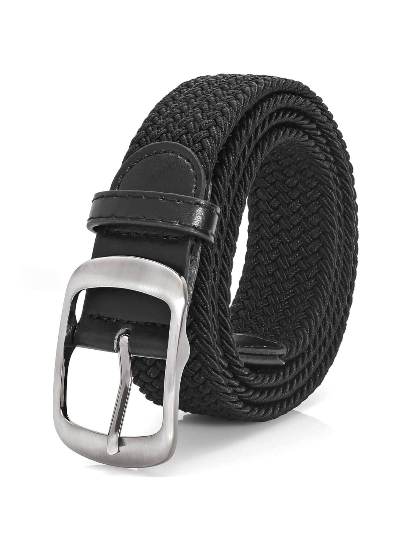 1PC Braided Belt Stretch Belt For Men And Women Multicolored Woven Golf Belt Elastic Canvas Belt Casual