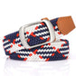 1PC Braided Belt Stretch Belt For Men And Women Multicolored Woven Golf Belt Elastic Canvas Belt Casual