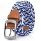 1PC Braided Belt Stretch Belt For Men And Women Multicolored Woven Golf Belt Elastic Canvas Belt Casual