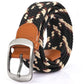 1PC Braided Belt Stretch Belt For Men And Women Multicolored Woven Golf Belt Elastic Canvas Belt Casual