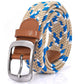 1PC Braided Belt Stretch Belt For Men And Women Multicolored Woven Golf Belt Elastic Canvas Belt Casual