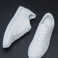 Men's Casual Sports Sneakers, Non-slip White Shoes For All Seasons, Suitable For Students