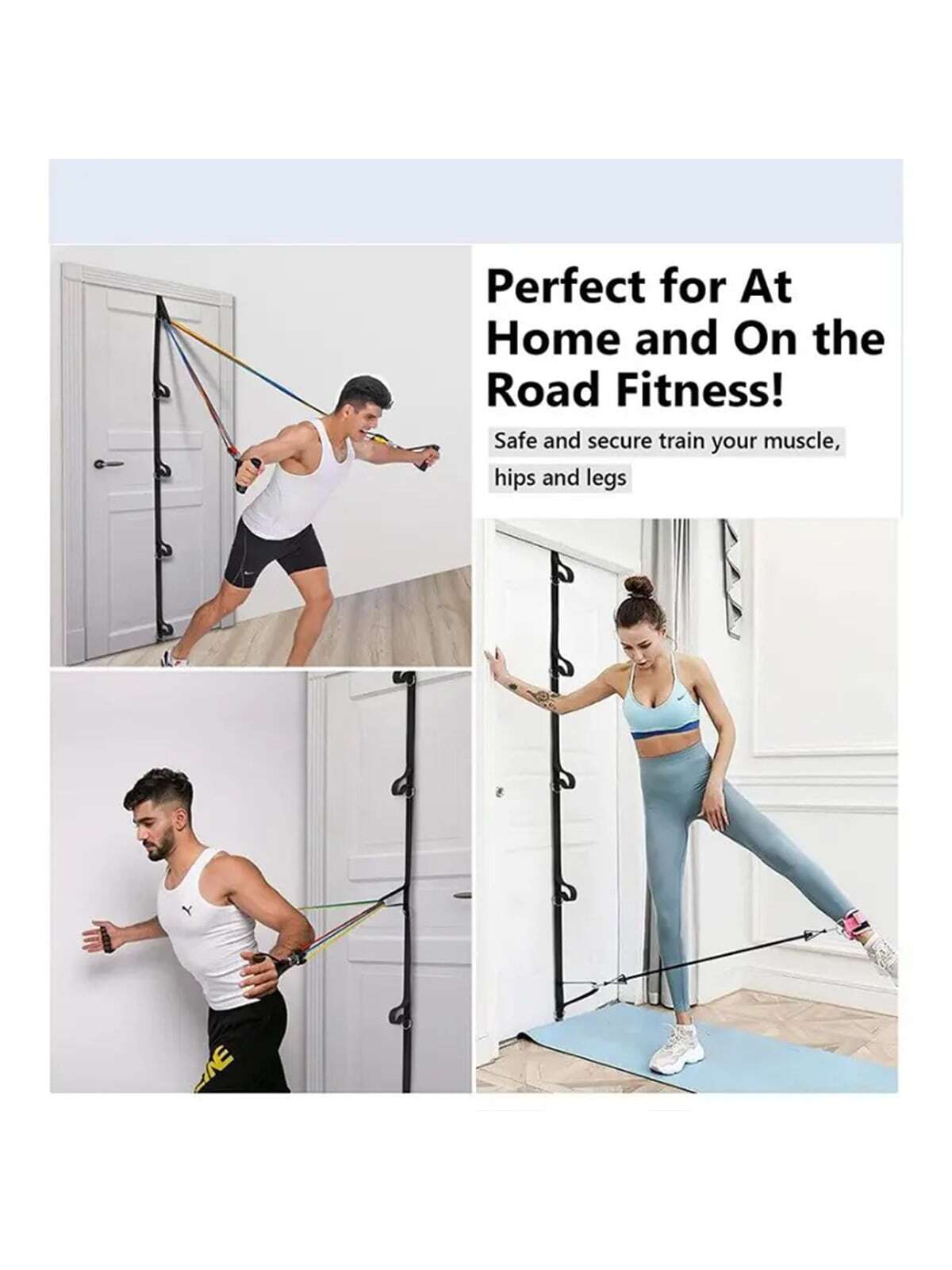 1PC Multi-Functional Home Door Fitness Equipment: Door Buckle, Anchor Pull Rope, and Suspension Training Belt