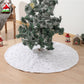 1pc Silver Snowflake Design Christmas Tree Skirt For Holiday Party Decoration