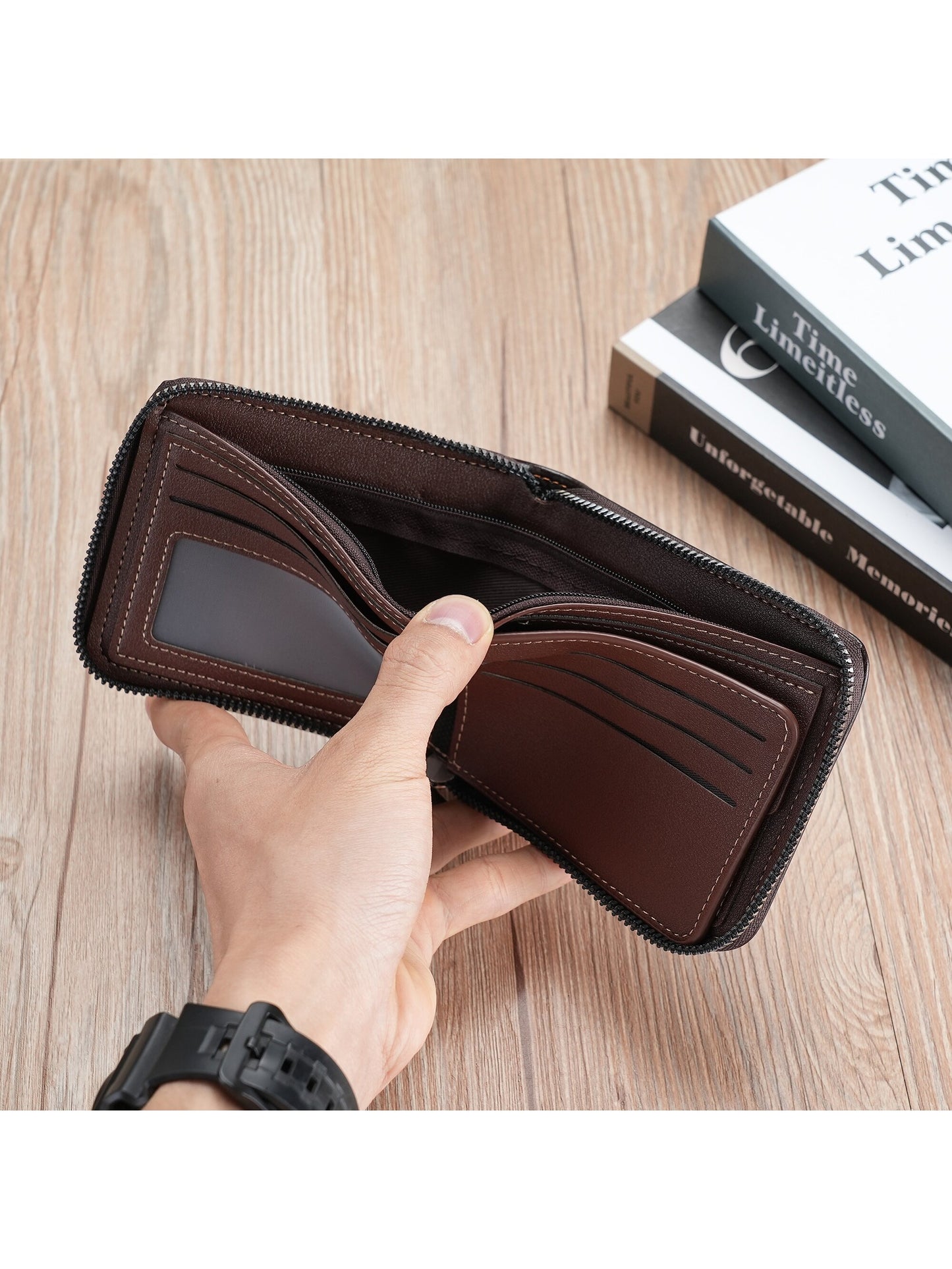 1pc Fashionable Crocodile Patterned Wallet With Letter Print Portable Money Cash White-Collar Workers For Men For Male College Work Business Commute Office For Anniversary For Lover For Birthday Gift On Valentine Day Gift Gift BLACK FRIDAY Present