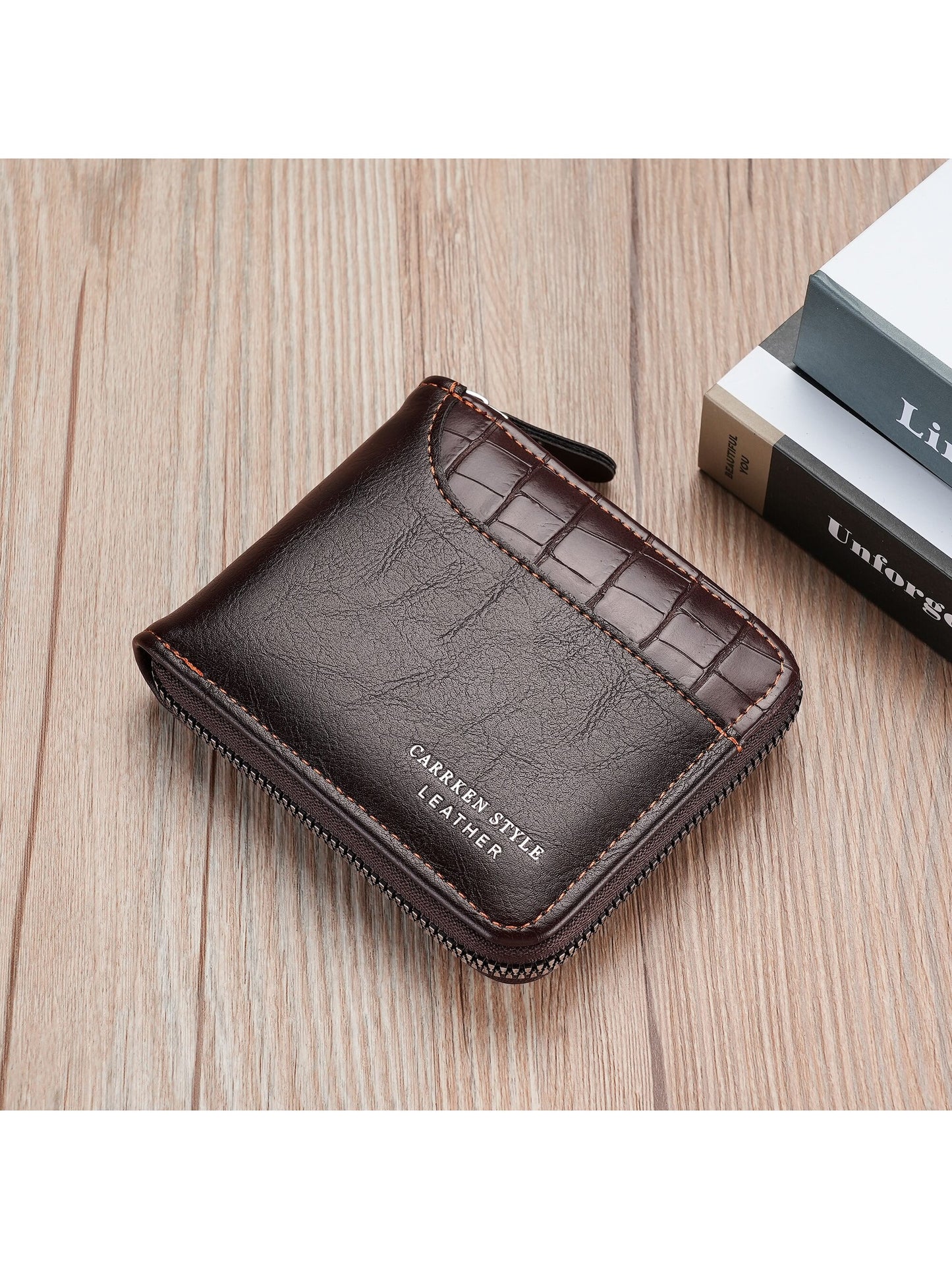 1pc Fashionable Crocodile Patterned Wallet With Letter Print Portable Money Cash White-Collar Workers For Men For Male College Work Business Commute Office For Anniversary For Lover For Birthday Gift On Valentine Day Gift Gift BLACK FRIDAY Present