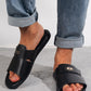 Men's Outdoor Party/Business/Vacation Comfortable Lightweight Non-Slip Slip-On Open-Toe Breathable Solid Color High-End Fashion Casual Flat Sandals