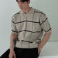 DAZY Men Plaid Pattern Polo Shirt