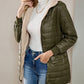 Aveloria Modichic Casual Versatile Solid Color Fleece Hooded Padded Padded Coat, Winter Clothes