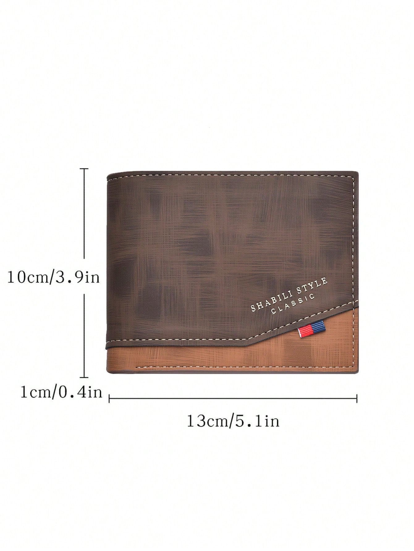 SHABILI Korean Style Men's Short Wallet Classic Horizontal Design With Large Capacity And Multiple Card Slots For Business BLACK FRIDAY Gift Bag Present Old Money Style Men