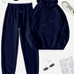 INAWLY Women's Hooded Drawstring Sweatshirt And Sweatpants Set