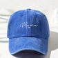 1/2pcs Mom Letter Print Washed Y2K Style Baseball Cap, UV Protection Breathable Unisex Casual Cap