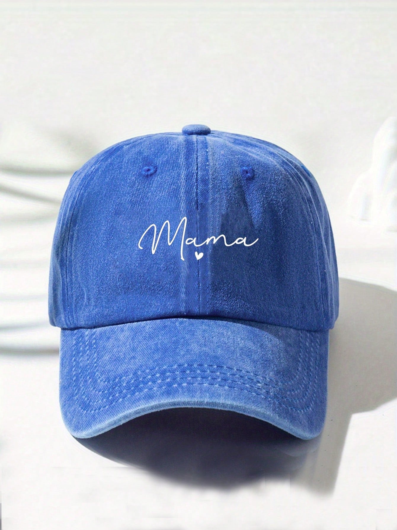 1/2pcs Mom Letter Print Washed Y2K Style Baseball Cap, UV Protection Breathable Unisex Casual Cap