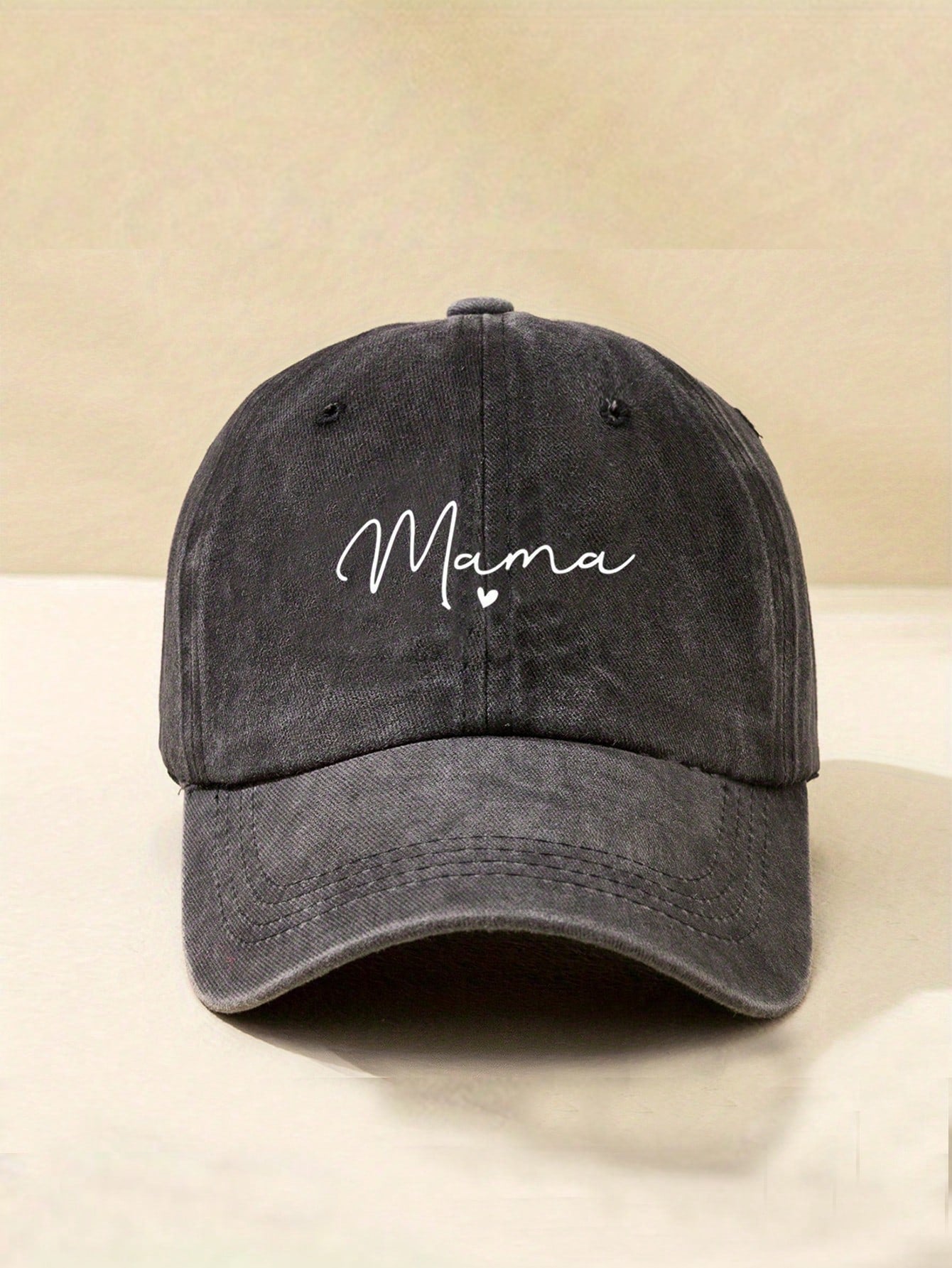 1/2pcs Mom Letter Print Washed Y2K Style Baseball Cap, UV Protection Breathable Unisex Casual Cap