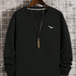 Manfinity LEGND Men Bird Print Round Neck Sweatshirt