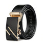 1pc Elongated Men's Fashionable Metal Automatic Buckle Casual Belt, Fits Waist 105-170cm