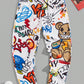 Manfinity StreetEZ Men Cartoon Graphic Sweatpants Long Jogging Pants Graffiti Vacation Funny Friends