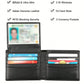 Stylish Cowhide Leather Bifold Wallet For Men - RFID Blocking