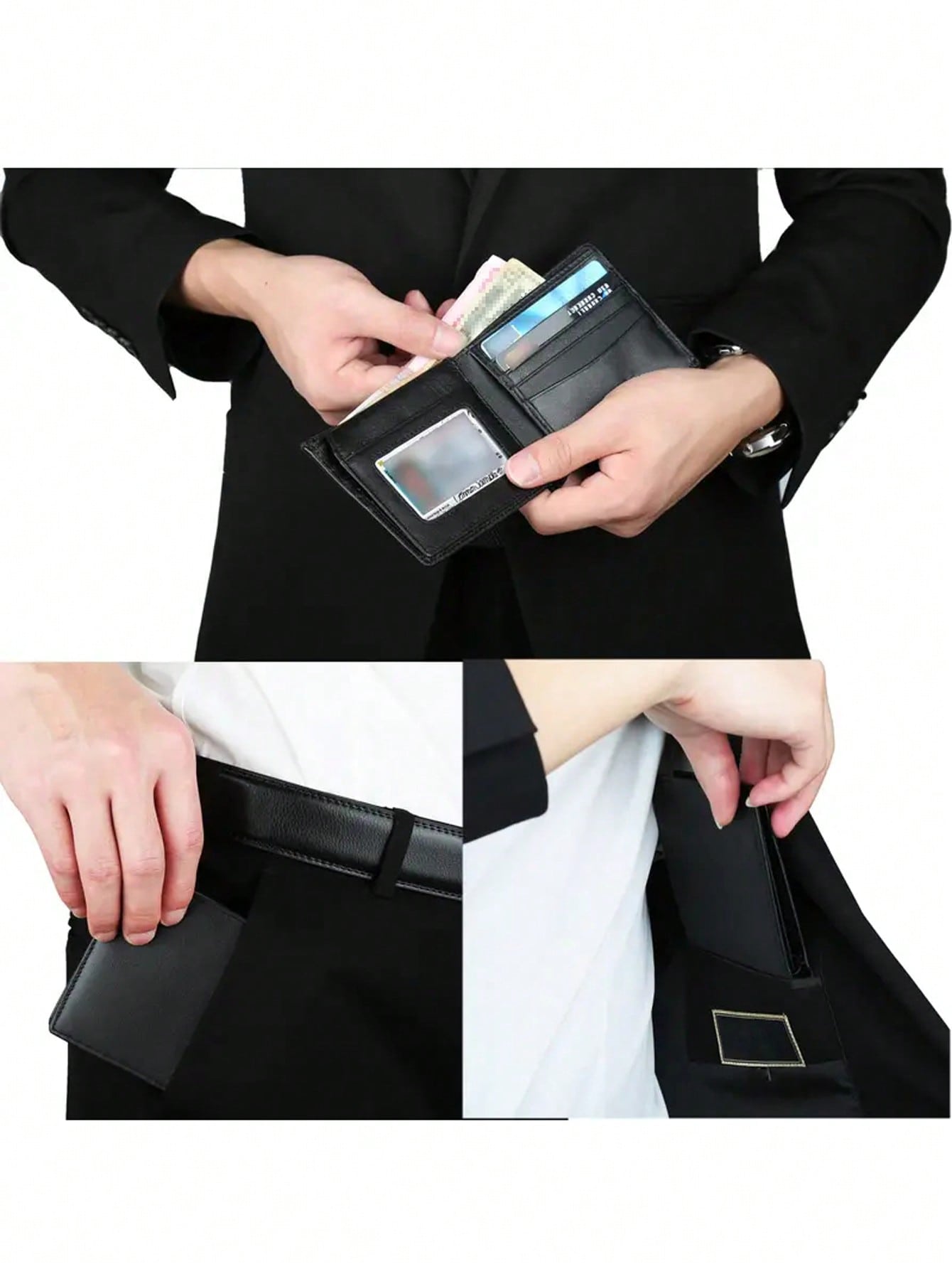 Stylish Cowhide Leather Bifold Wallet For Men - RFID Blocking