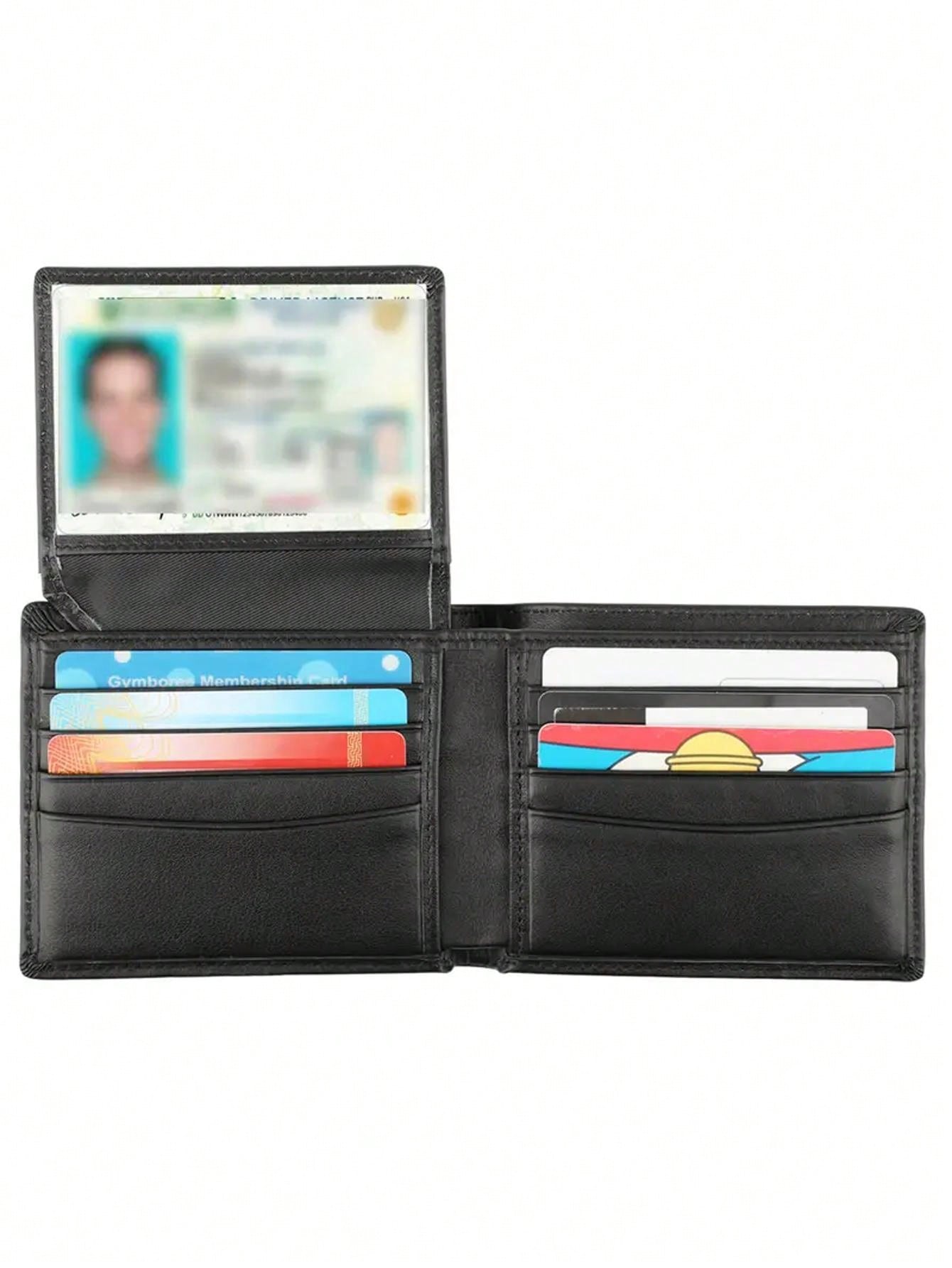 Stylish Cowhide Leather Bifold Wallet For Men - RFID Blocking